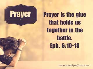 Prayer is the glue