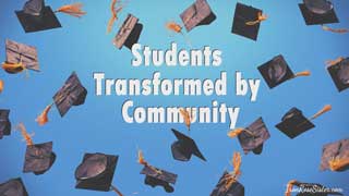 students transformed by community